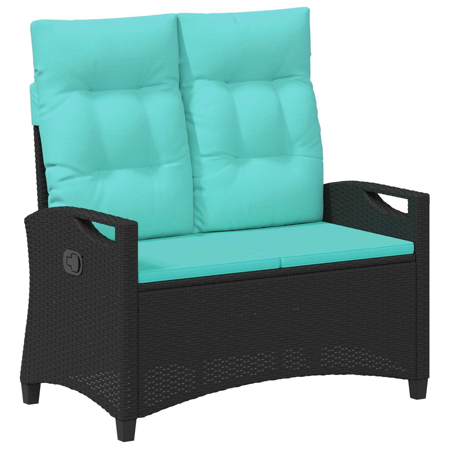 Tuinbank met kussen 105 x 60 x 112 cm staal