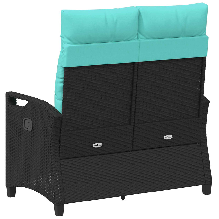 Tuinbank met kussen 105 x 60 x 112 cm staal
