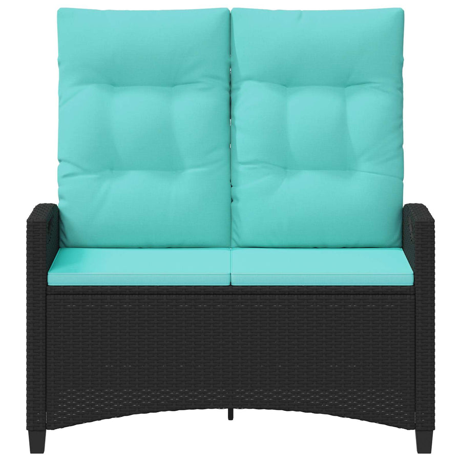 Tuinbank met kussen 105 x 60 x 112 cm staal