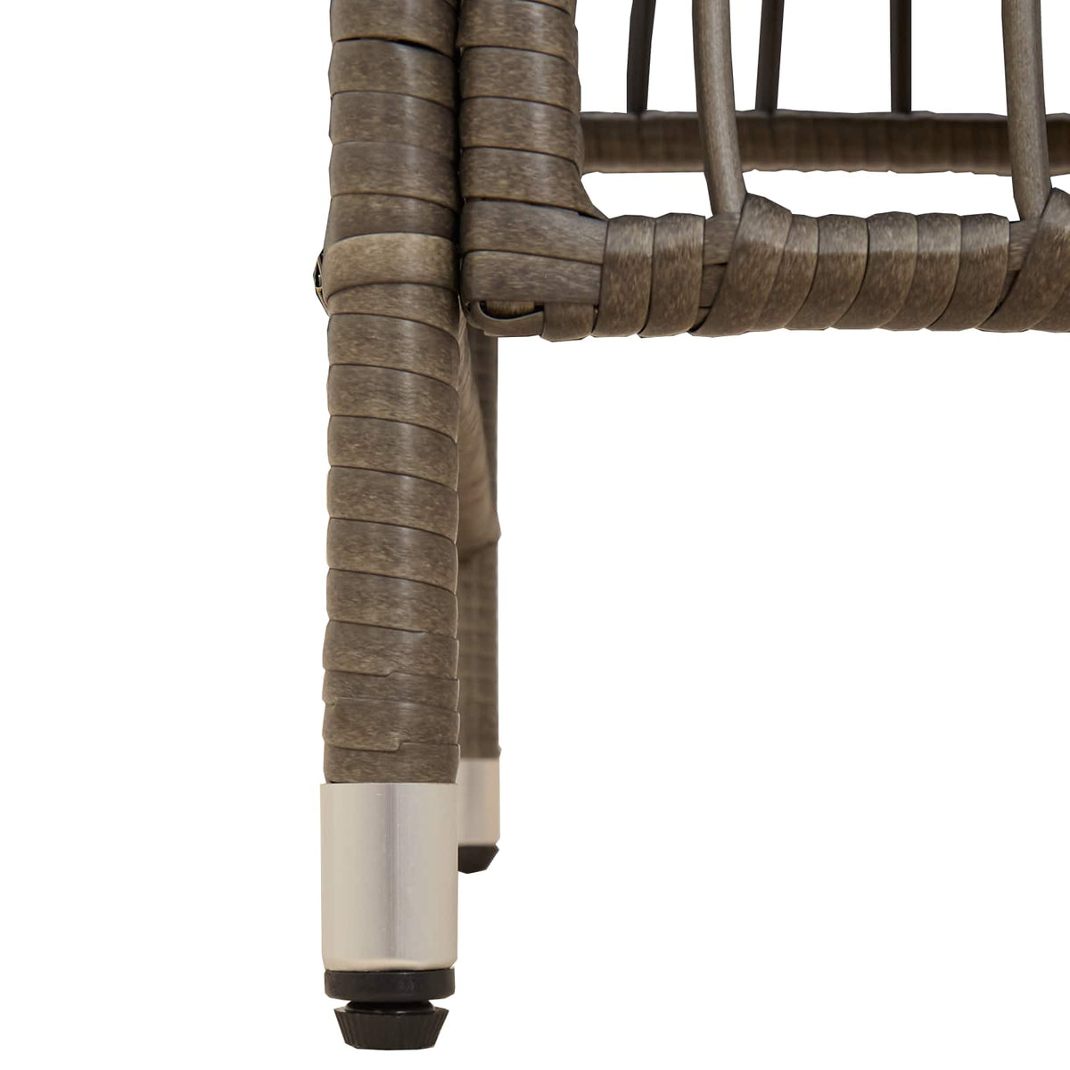 Tuinstoelen 4 st Grijs poly rattan