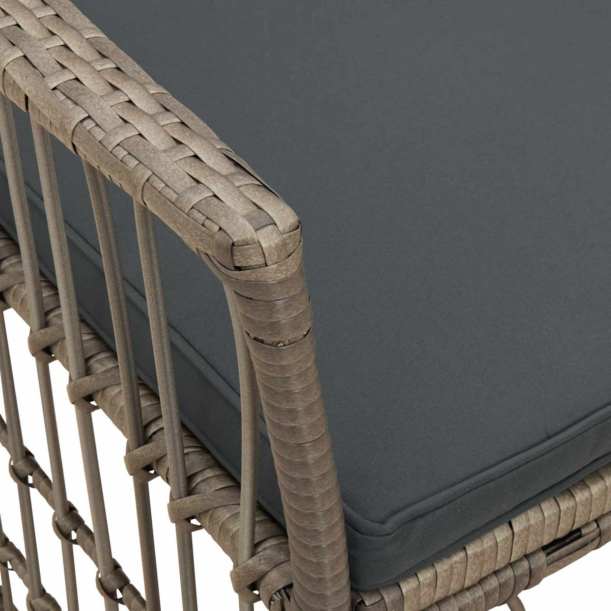 Tuinstoelen 4 st Grijs poly rattan