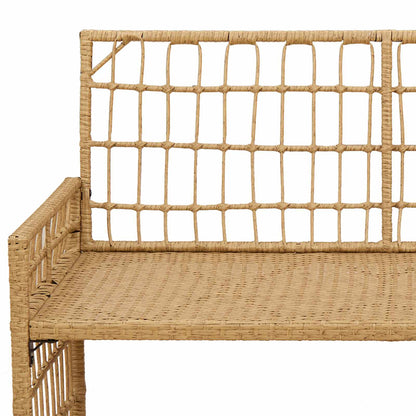 Tuinbank Effen Natuurlijk en Crème 116 x 55 x 82 cm