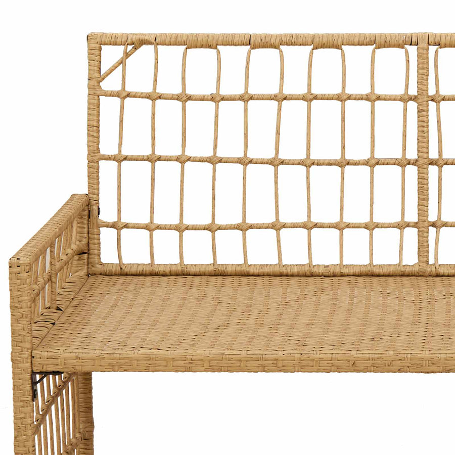 Tuinbank Effen Natuurlijk en Crème 116 x 55 x 82 cm
