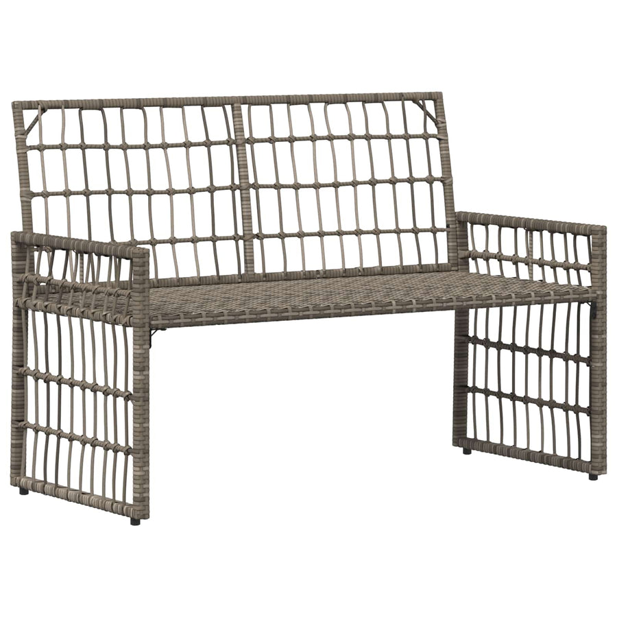 Tuinbank Effen Grijs en Donkergrijs 116 x 55 x 82 cm
