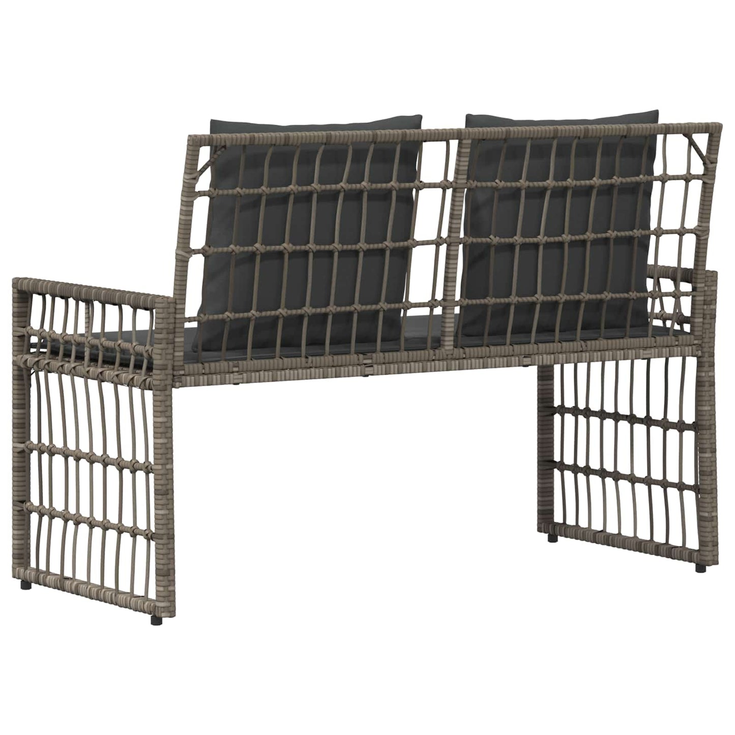 Tuinbank Effen Grijs en Donkergrijs 116 x 55 x 82 cm