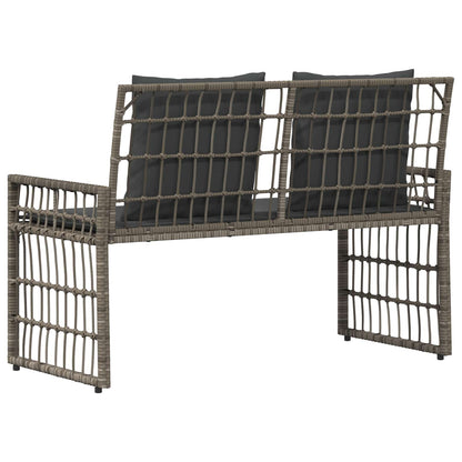 Tuinbank Effen Grijs en Donkergrijs 116 x 55 x 82 cm