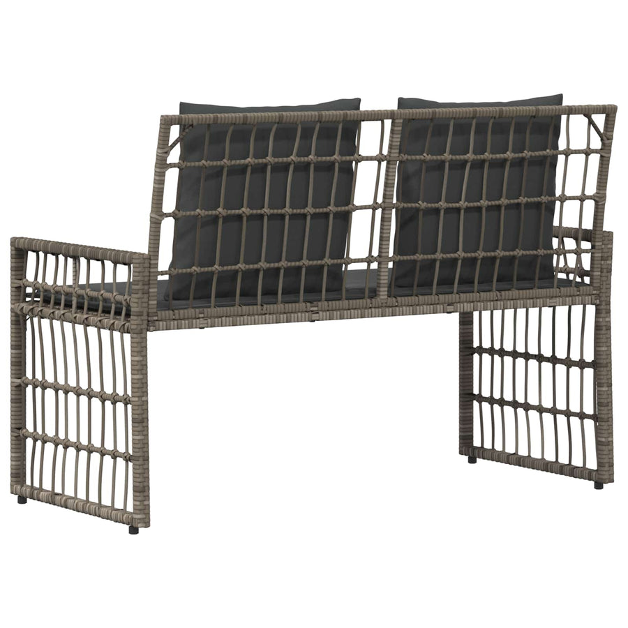 Tuinbank Effen Grijs en Donkergrijs 116 x 55 x 82 cm