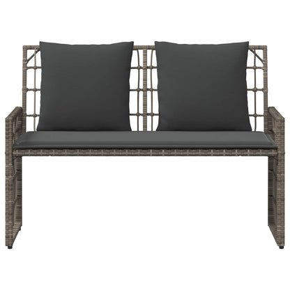 Tuinbank Effen Grijs en Donkergrijs 116 x 55 x 82 cm