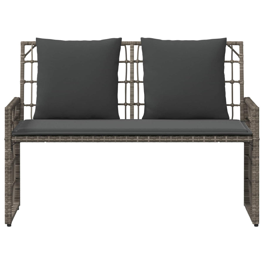 Tuinbank Effen Grijs en Donkergrijs 116 x 55 x 82 cm