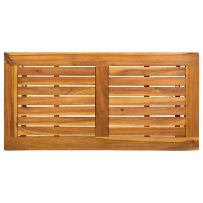 Buiten Tafel Zwart 80 x 40 x 40 cm Staal en Poly Rattan