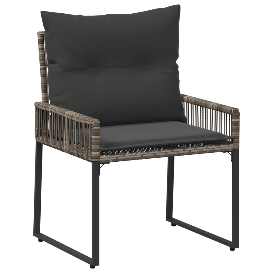 Buitenmeubelset 11 pcs Grijs en Donkergrijs poly rattan