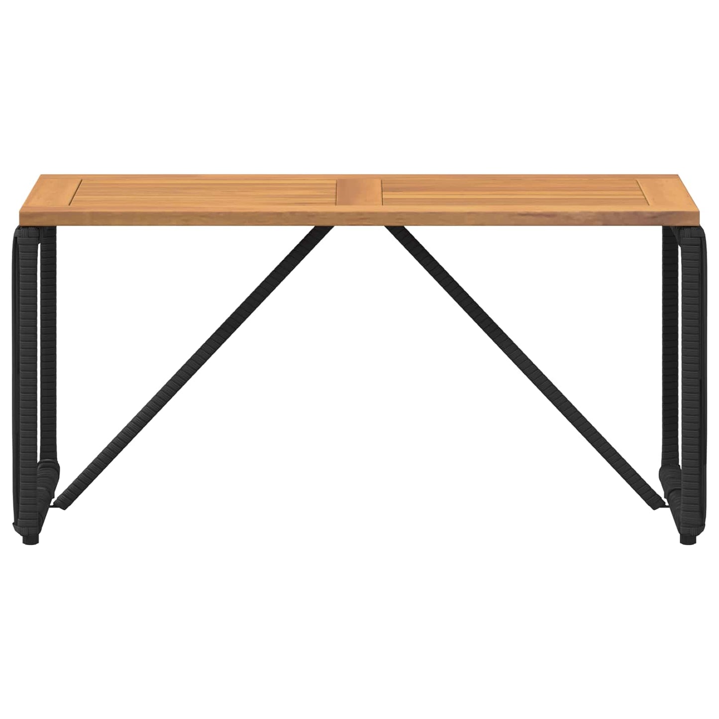 Buiten Tafel Zwart en Bruin 80 x 40 x 40 cm poly rattan