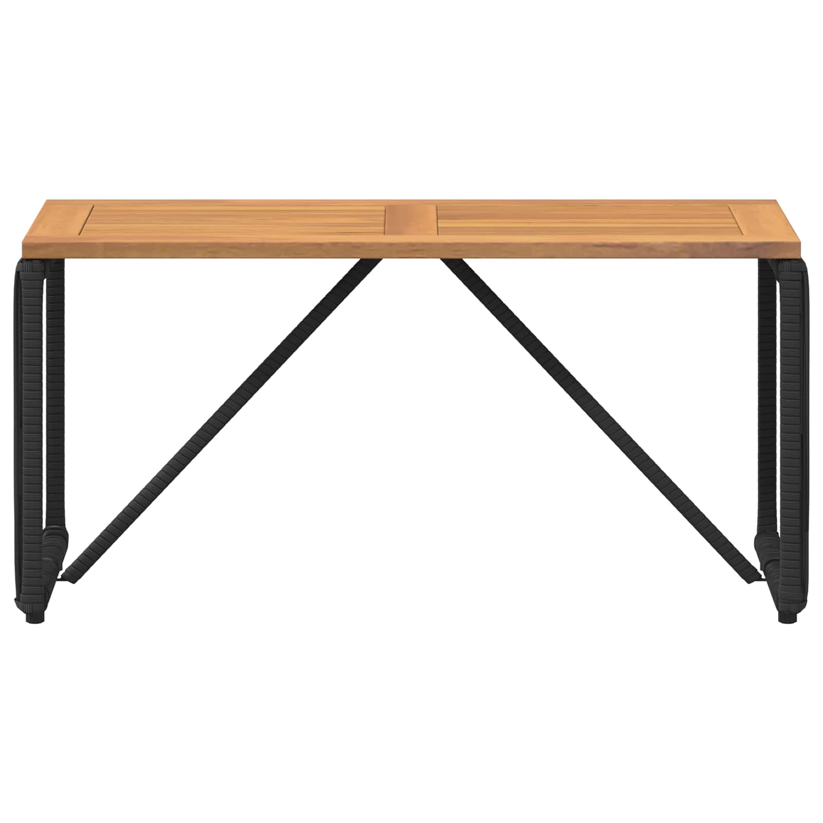 Buiten Tafel Zwart en Bruin 80 x 40 x 40 cm poly rattan