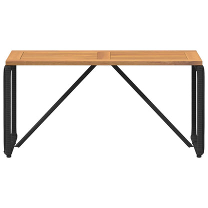 Buiten Tafel Zwart en Bruin 80 x 40 x 40 cm poly rattan