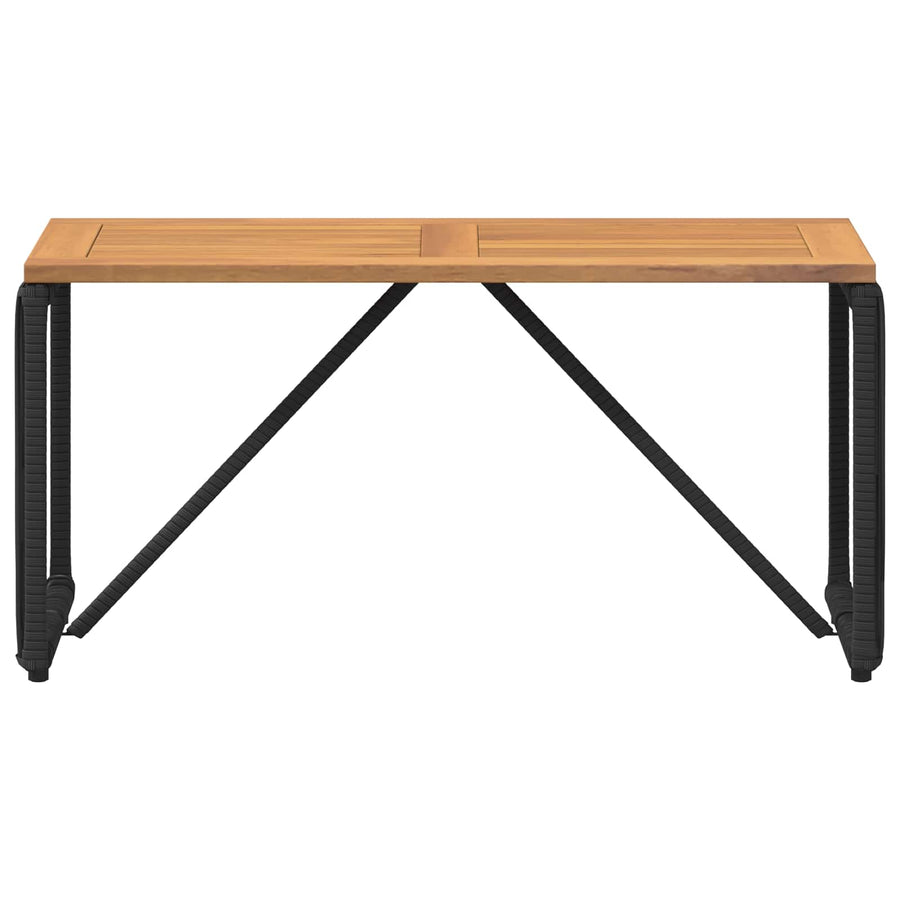 Buiten Tafel Zwart en Bruin 80 x 40 x 40 cm poly rattan