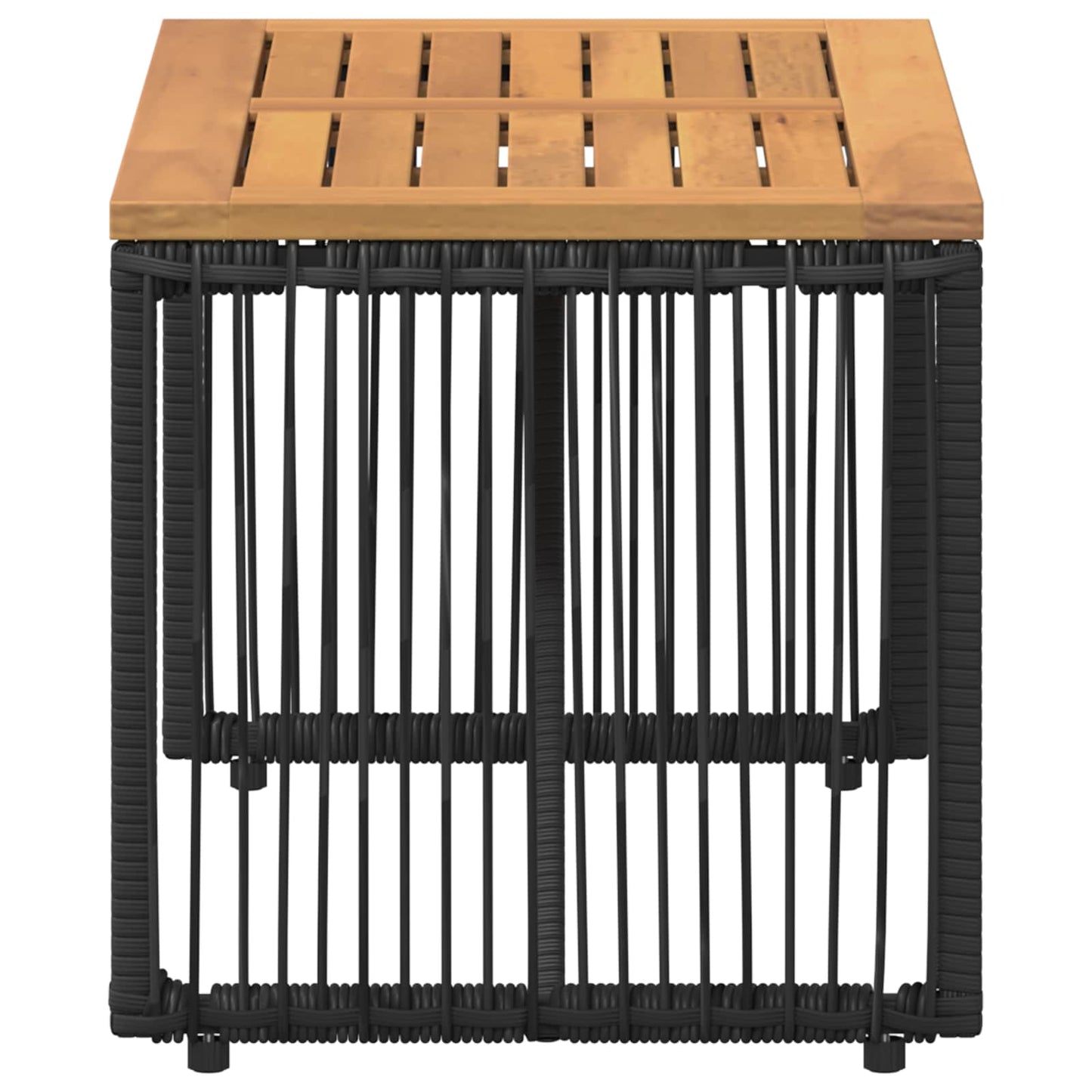 Buiten Tafel Zwart en Bruin 80 x 40 x 40 cm poly rattan