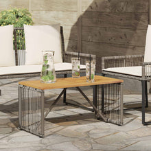 Buiten Tafel Grijs en Bruin 80 x 40 x 40 cm poly rattan