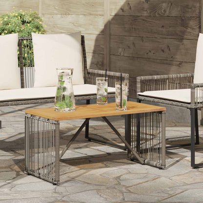 Buiten Tafel Grijs en Bruin 80 x 40 x 40 cm poly rattan