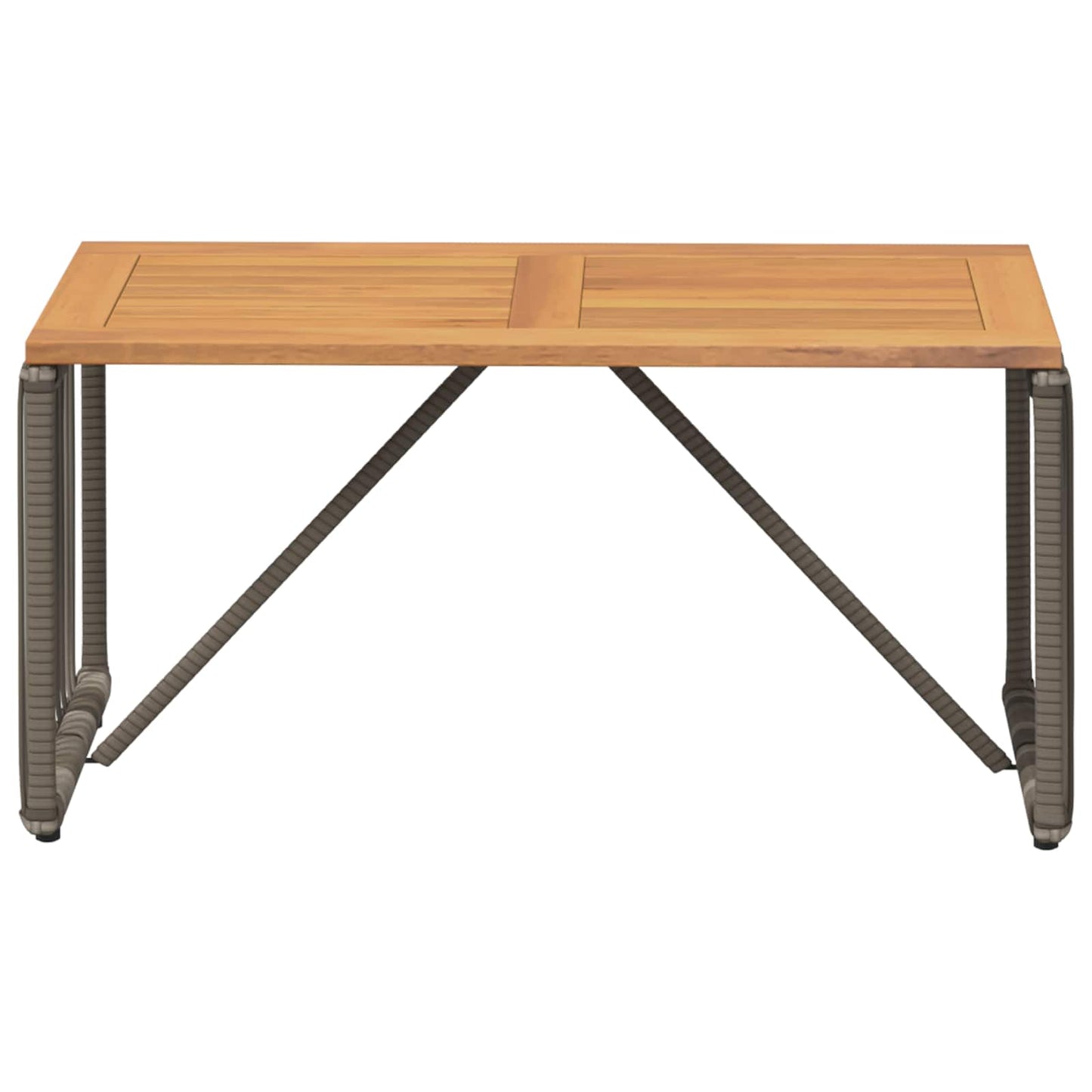 Buiten Tafel Grijs en Bruin 80 x 40 x 40 cm poly rattan
