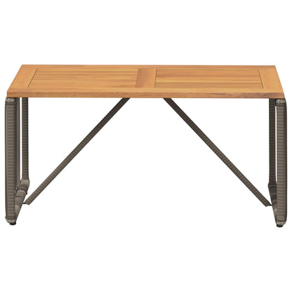 Buiten Tafel Grijs en Bruin 80 x 40 x 40 cm poly rattan