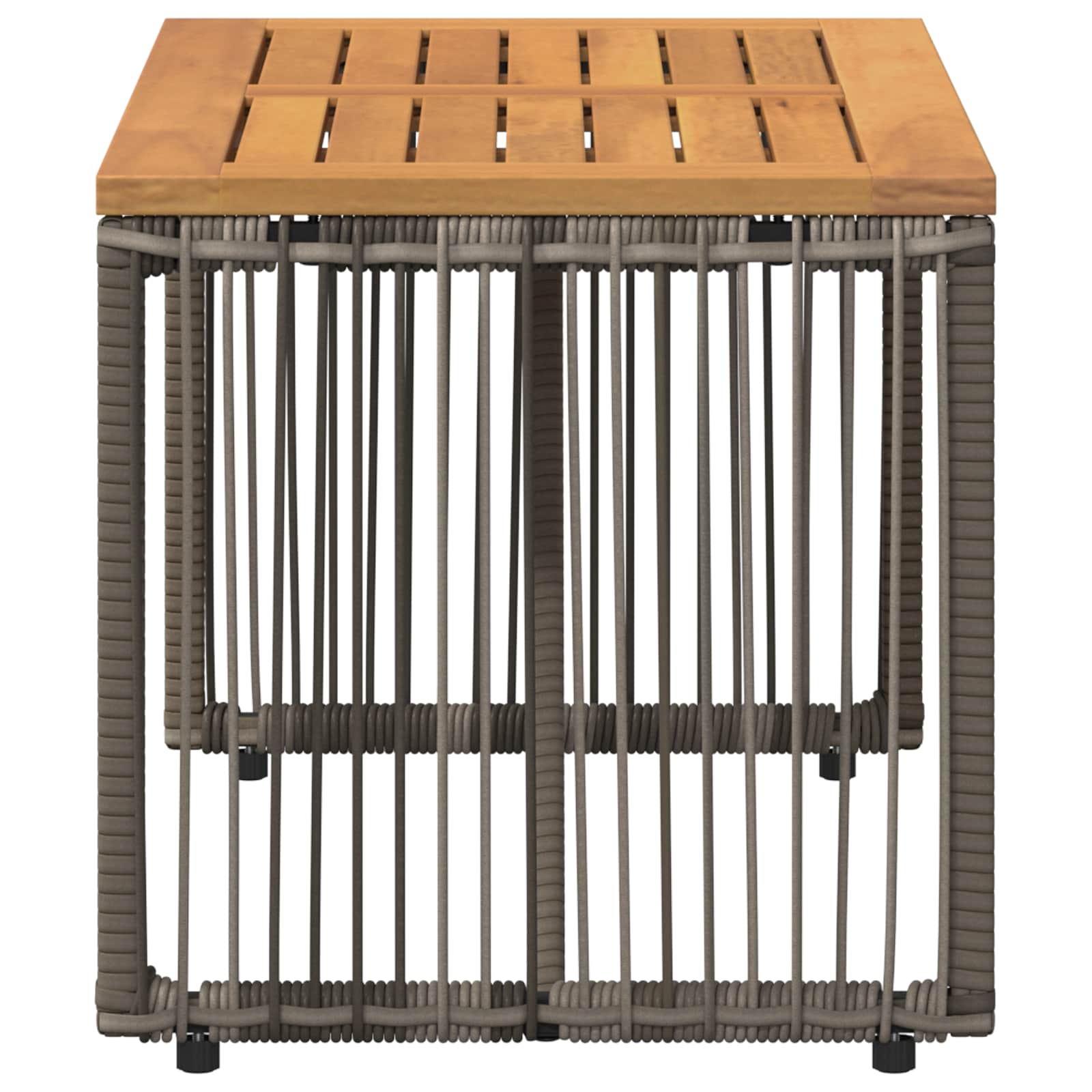 Buiten Tafel Grijs en Bruin 80 x 40 x 40 cm poly rattan