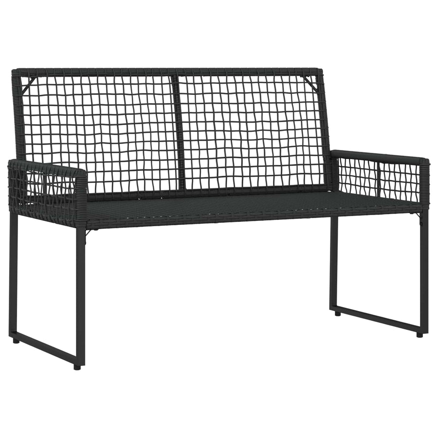 Buitenmeubelset met kussen 4 pcs Zwart en Turquoise