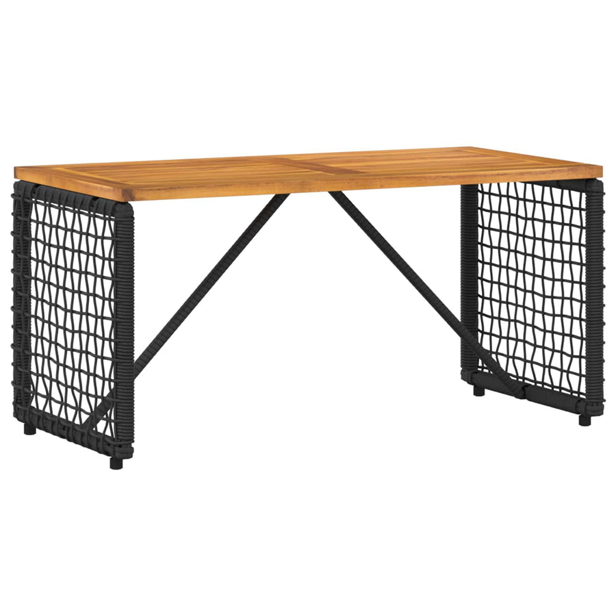 Buitenmeubelset met kussen 4 pcs Zwart en Turquoise
