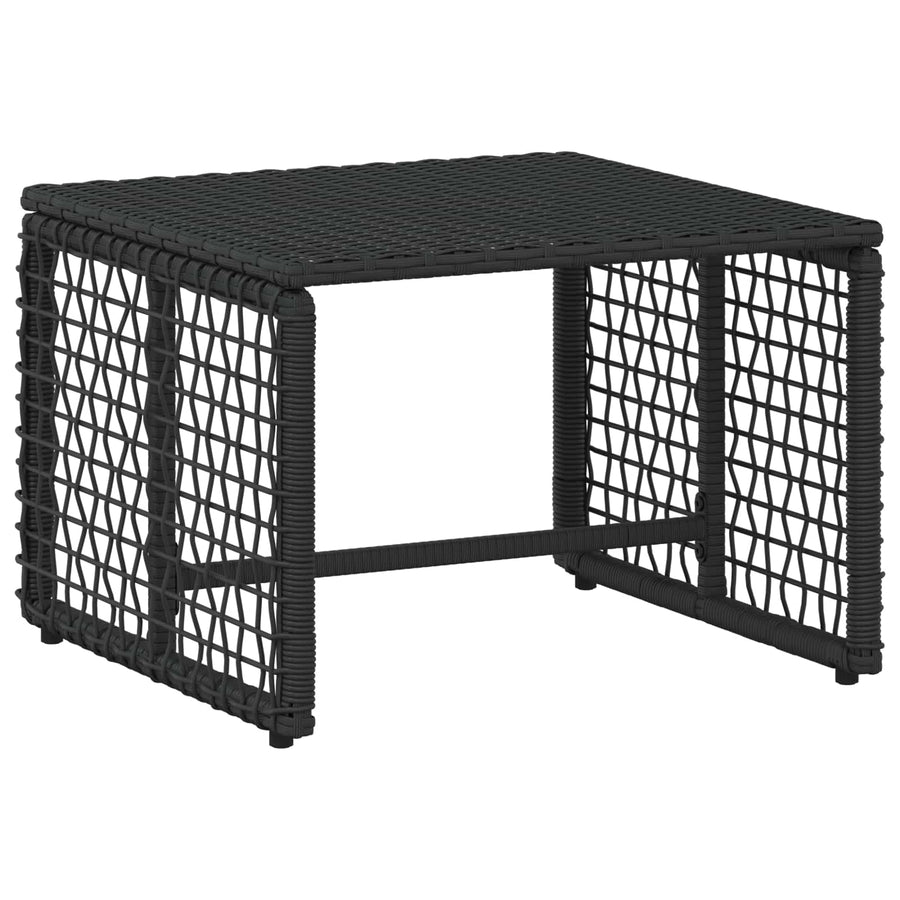 Buitenmeubelset met kussen 5 pcs Zwart en Wit