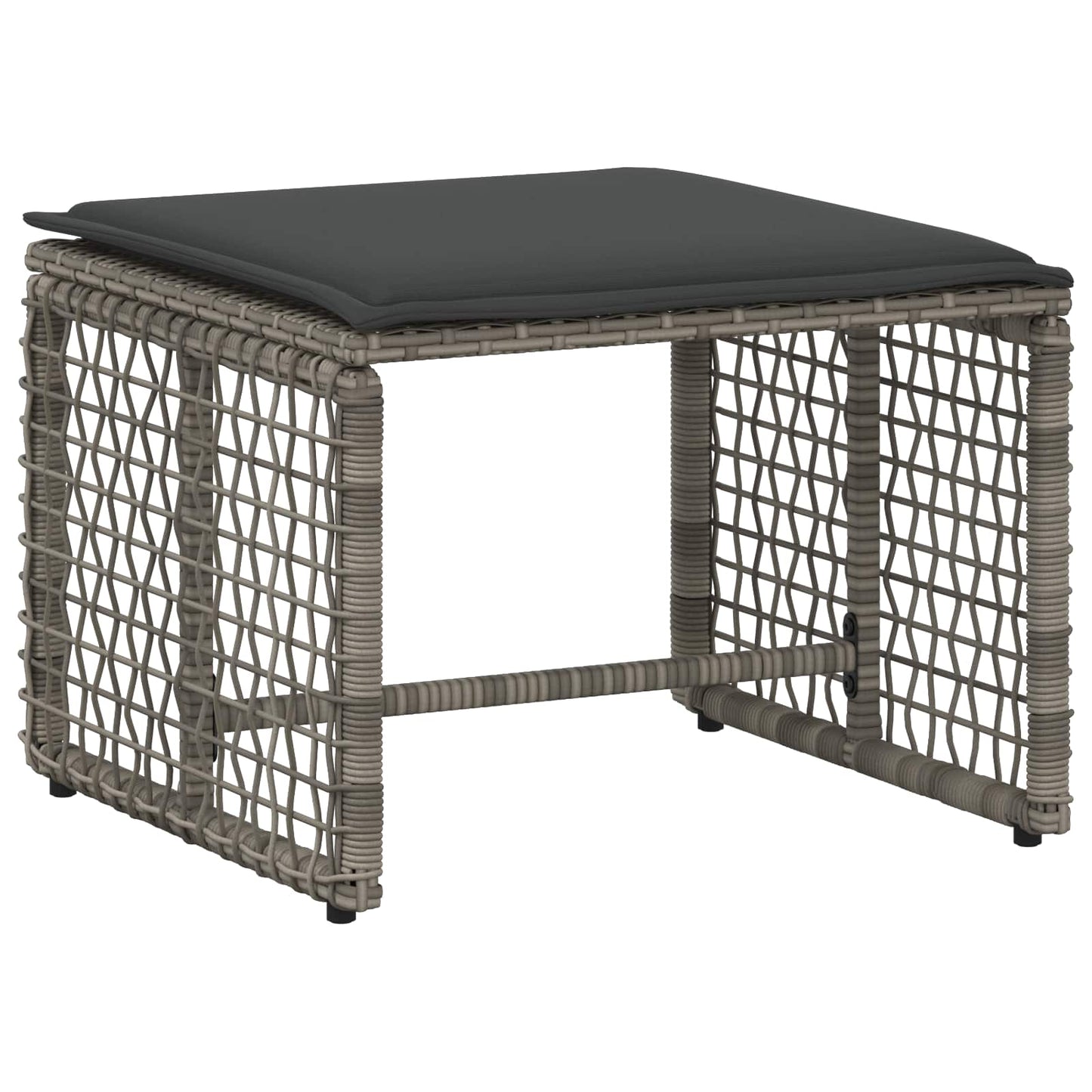 Buitenmeubelset met kussen 5 pcs Grijs