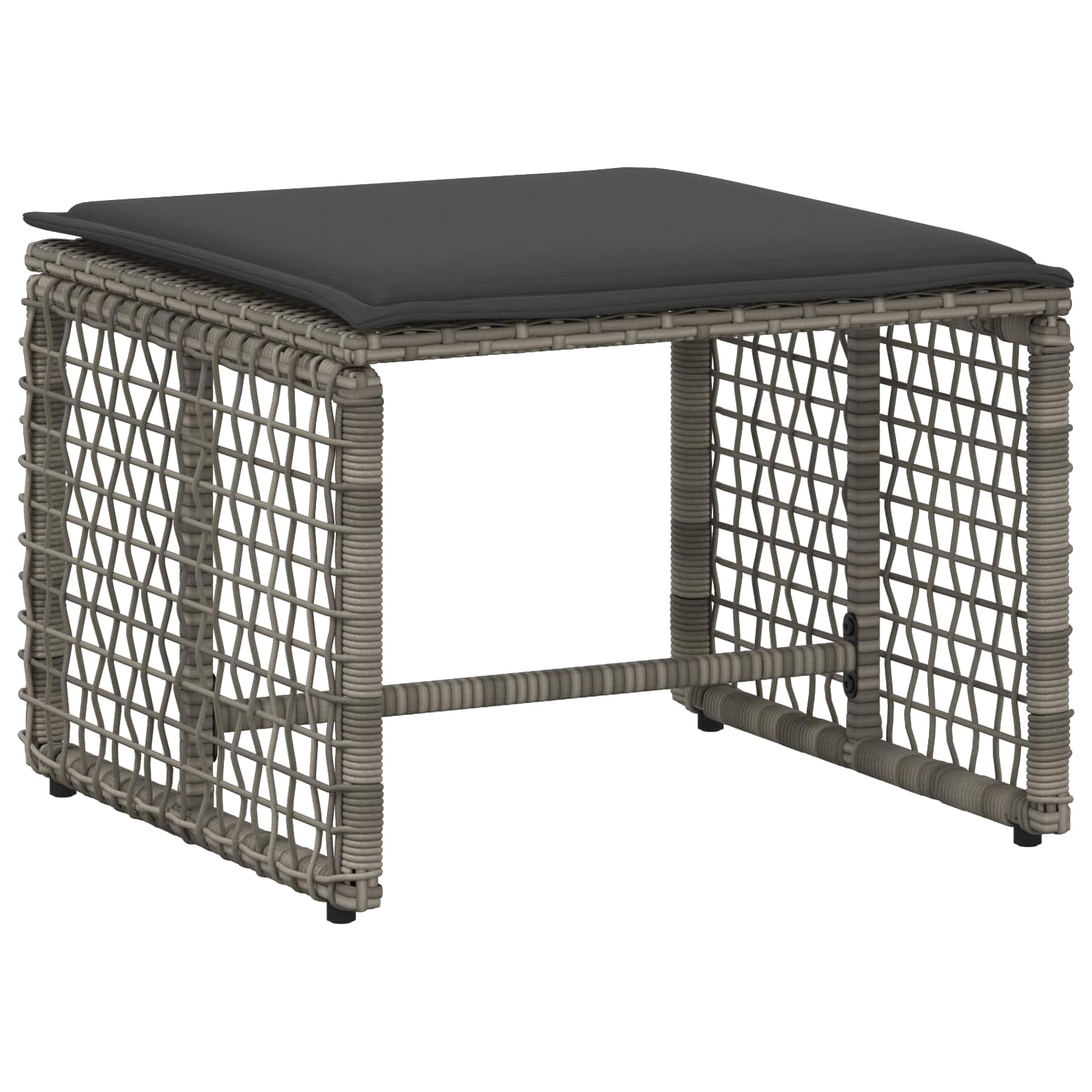 Buitenmeubelset met kussen 5 pcs Grijs