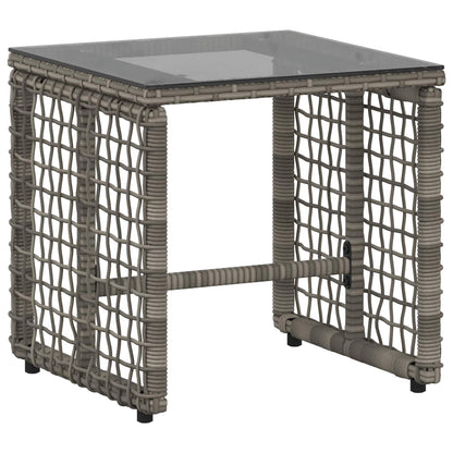 Buitenmeubelset met kussen 5 pcs Grijs