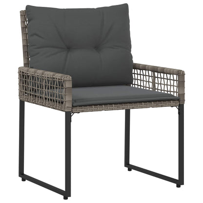 Buitenmeubelset met kussen 5 pcs Grijs