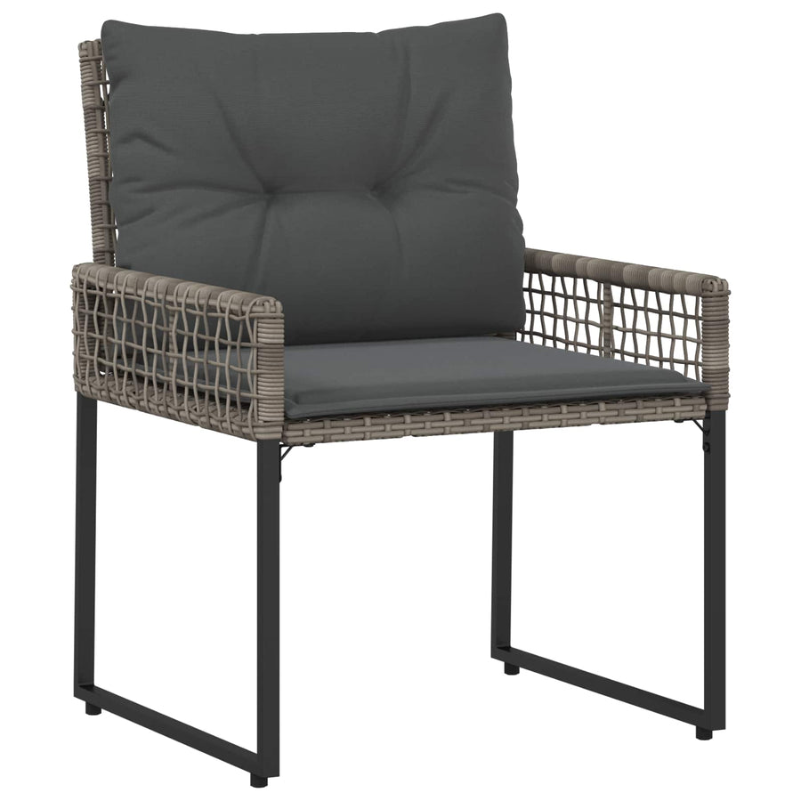 Buitenmeubelset met kussen 5 pcs Grijs