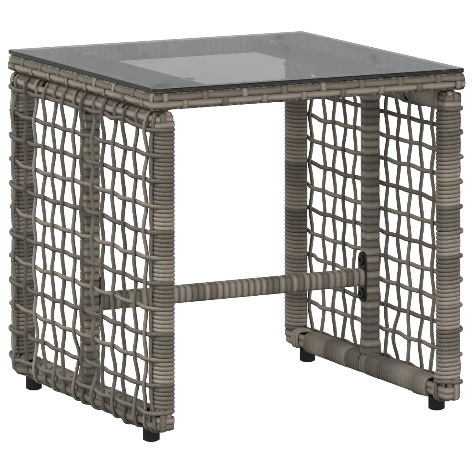 Buitenmeubelset met kussen 5 pcs Grijs en Marineblauw