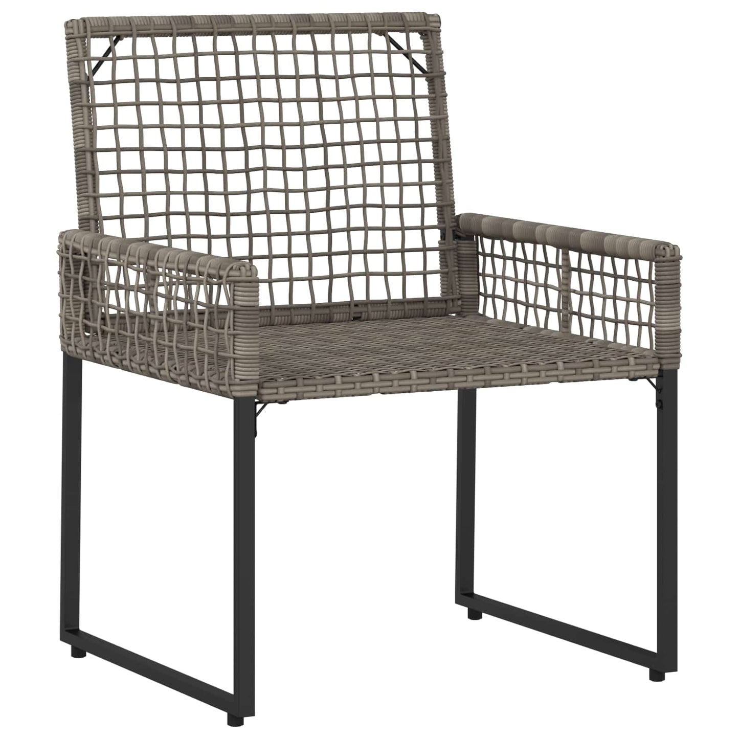 Buitenmeubelset met kussen 3 pcs Grijs