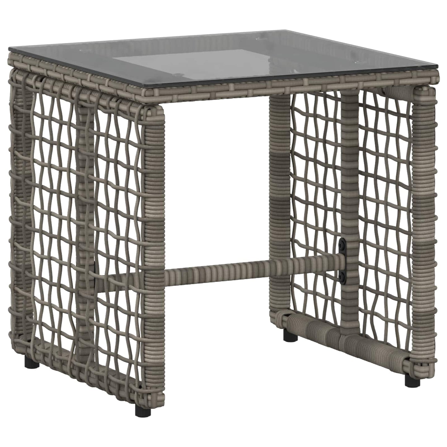 Buitenmeubelset met kussen 3 pcs Grijs