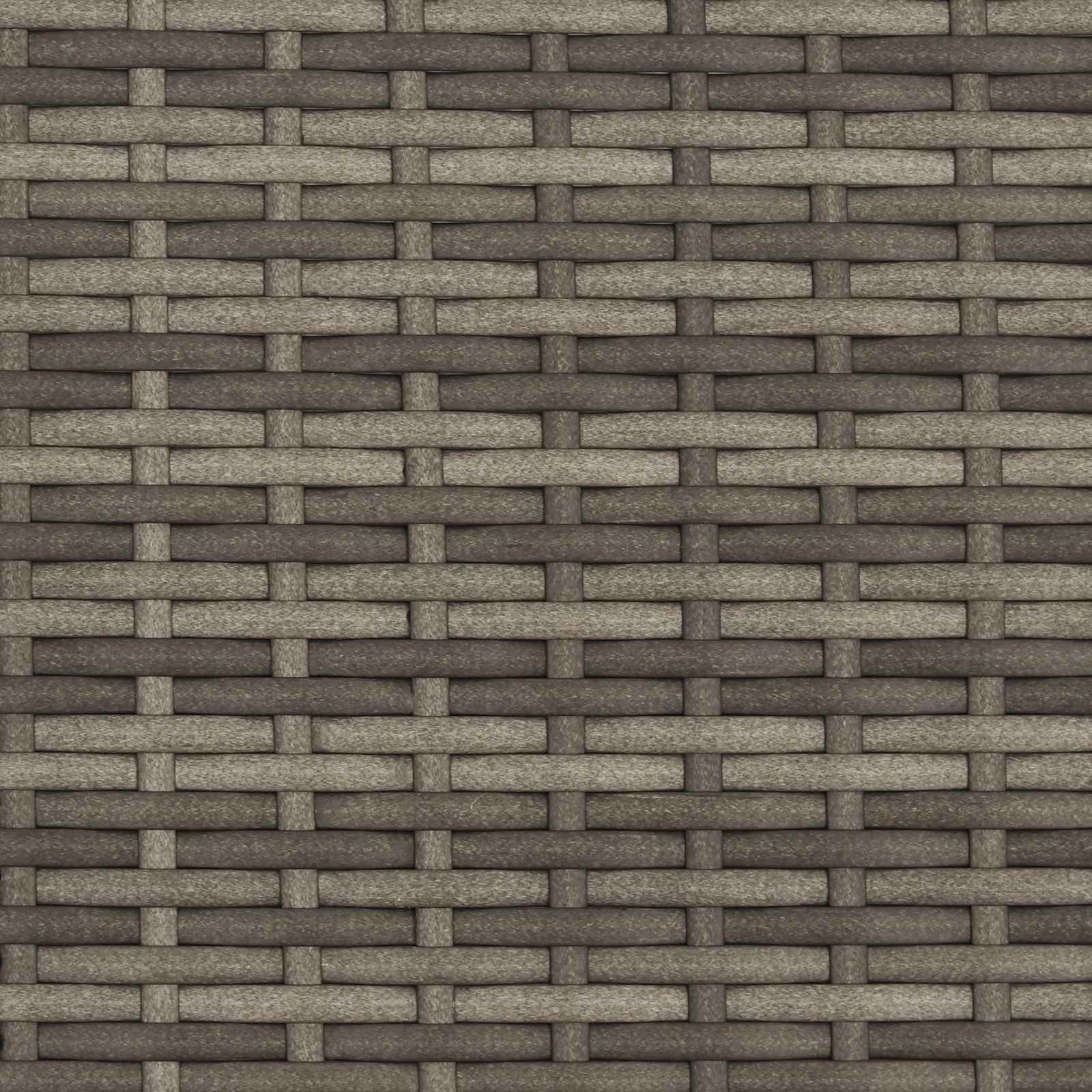 Tuinbank met kussen Grijs 118 x 55 x 82 cm PE rattan en stof