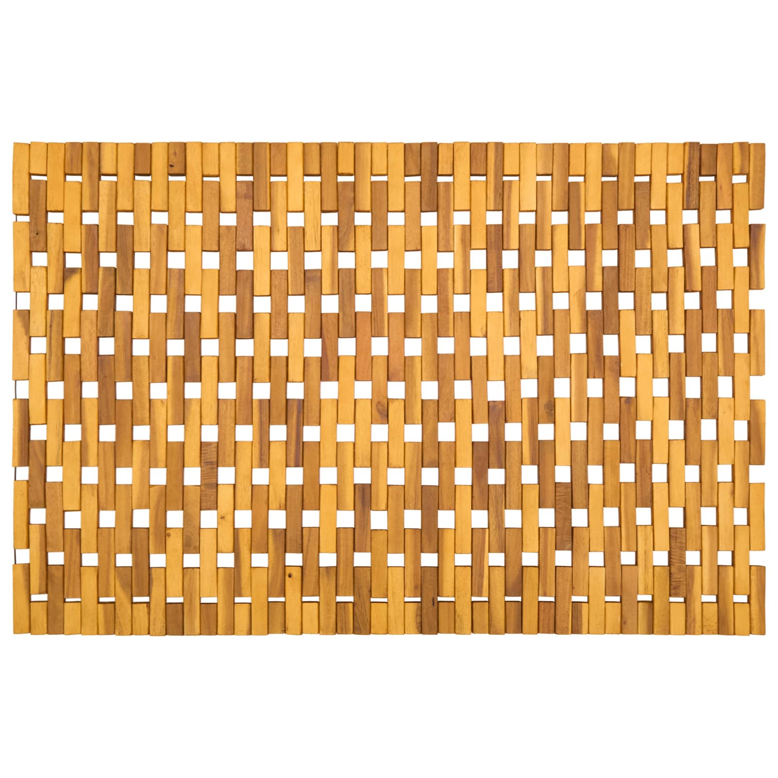Badmatten Naturel 65 x 100 cm Massief Acaciahout