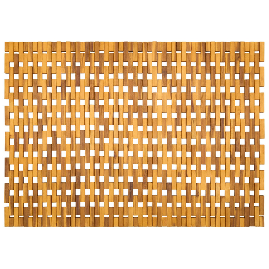 Badmatten Naturel 85 x 120 cm Massief Acaciahout