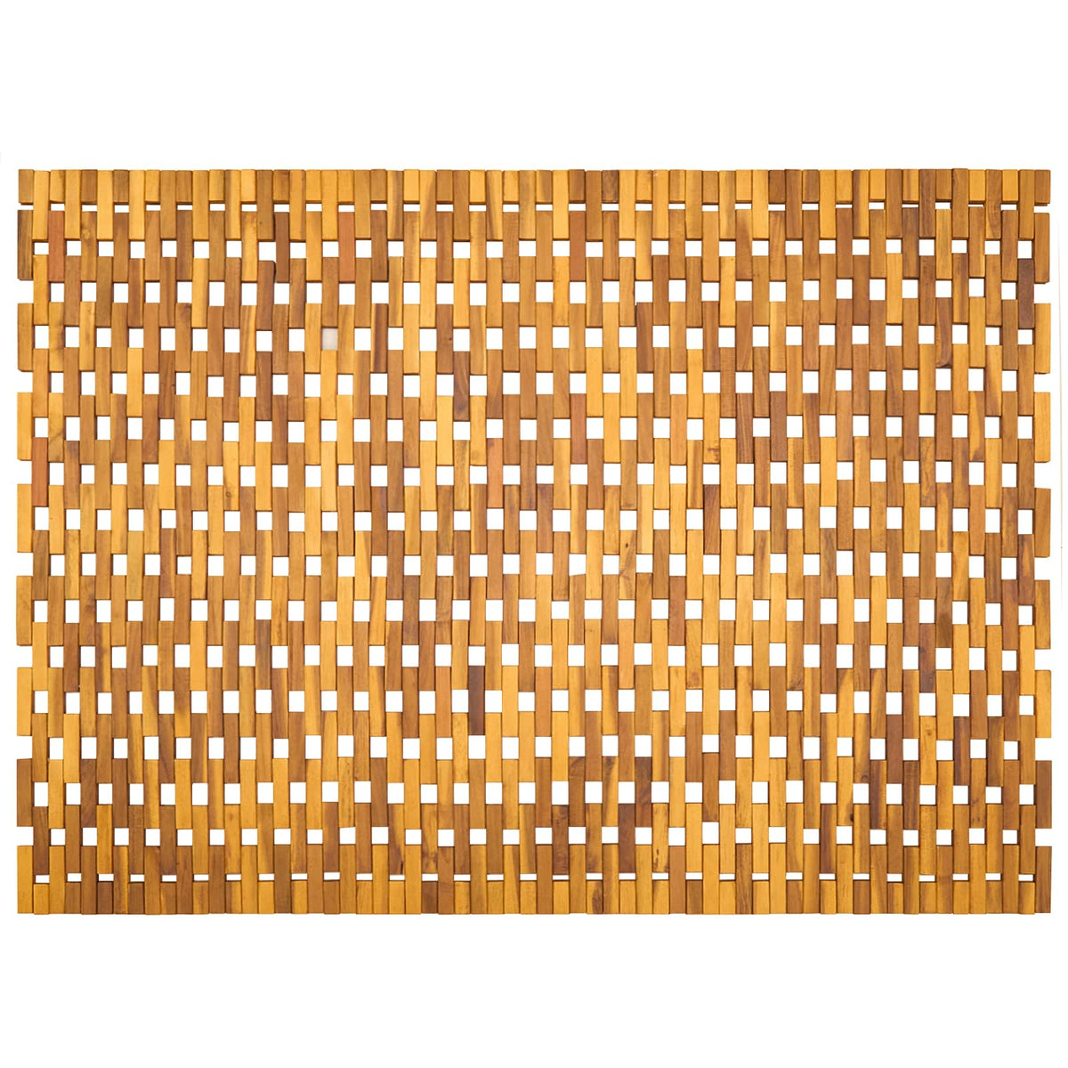 Badmatten Naturel 95 x 140 cm Massief Acaciahout