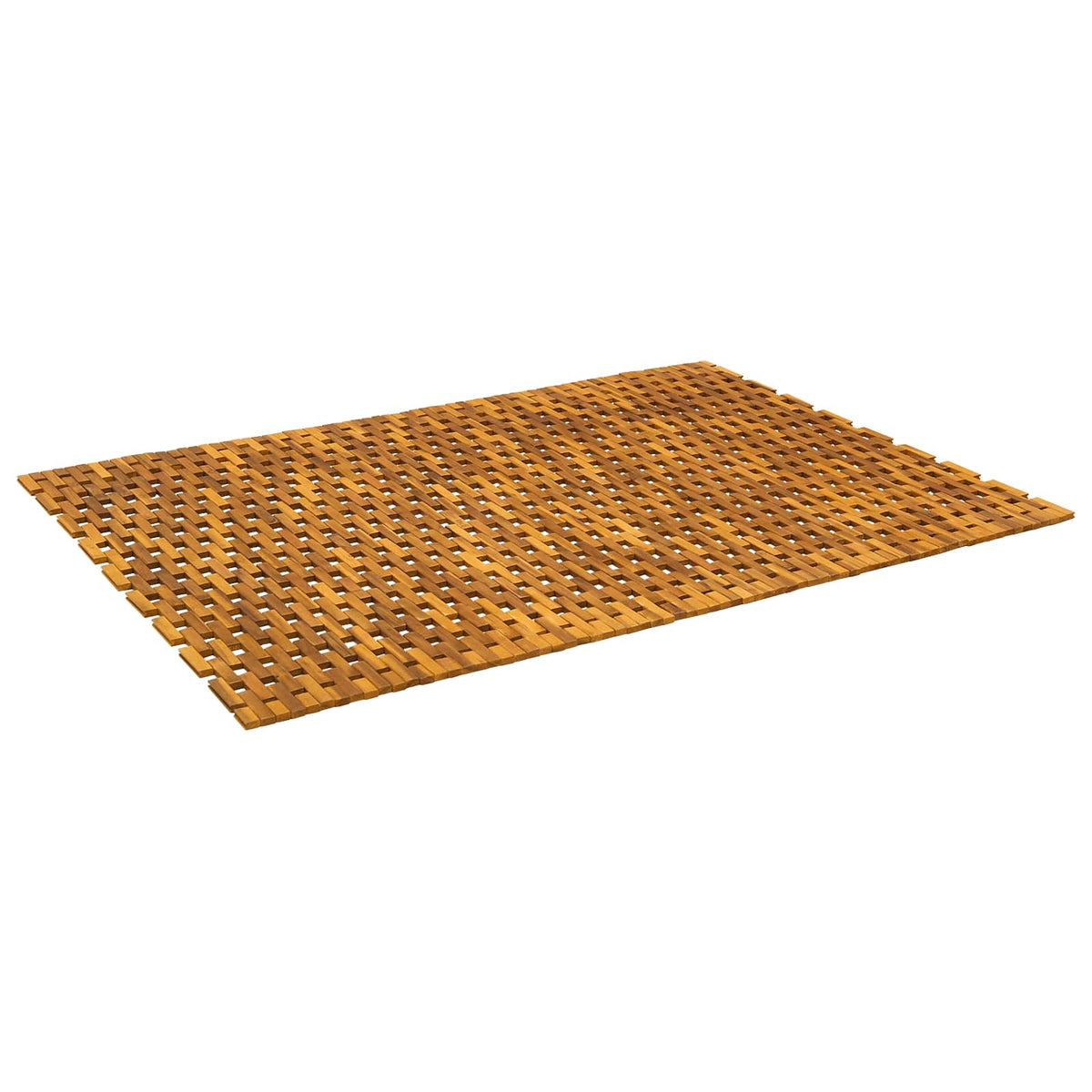 Badmatten Naturel 105 x 160 cm Massief Acaciahout