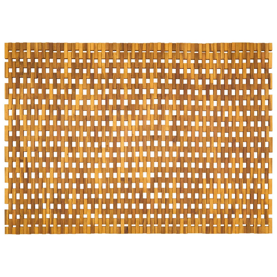 Badmatten Naturel 105 x 160 cm Massief Acaciahout