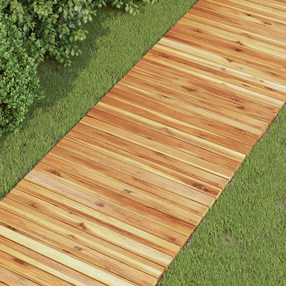 Tuinpad 3 st Naturel 200 x 50 cm Massief Acaciahout