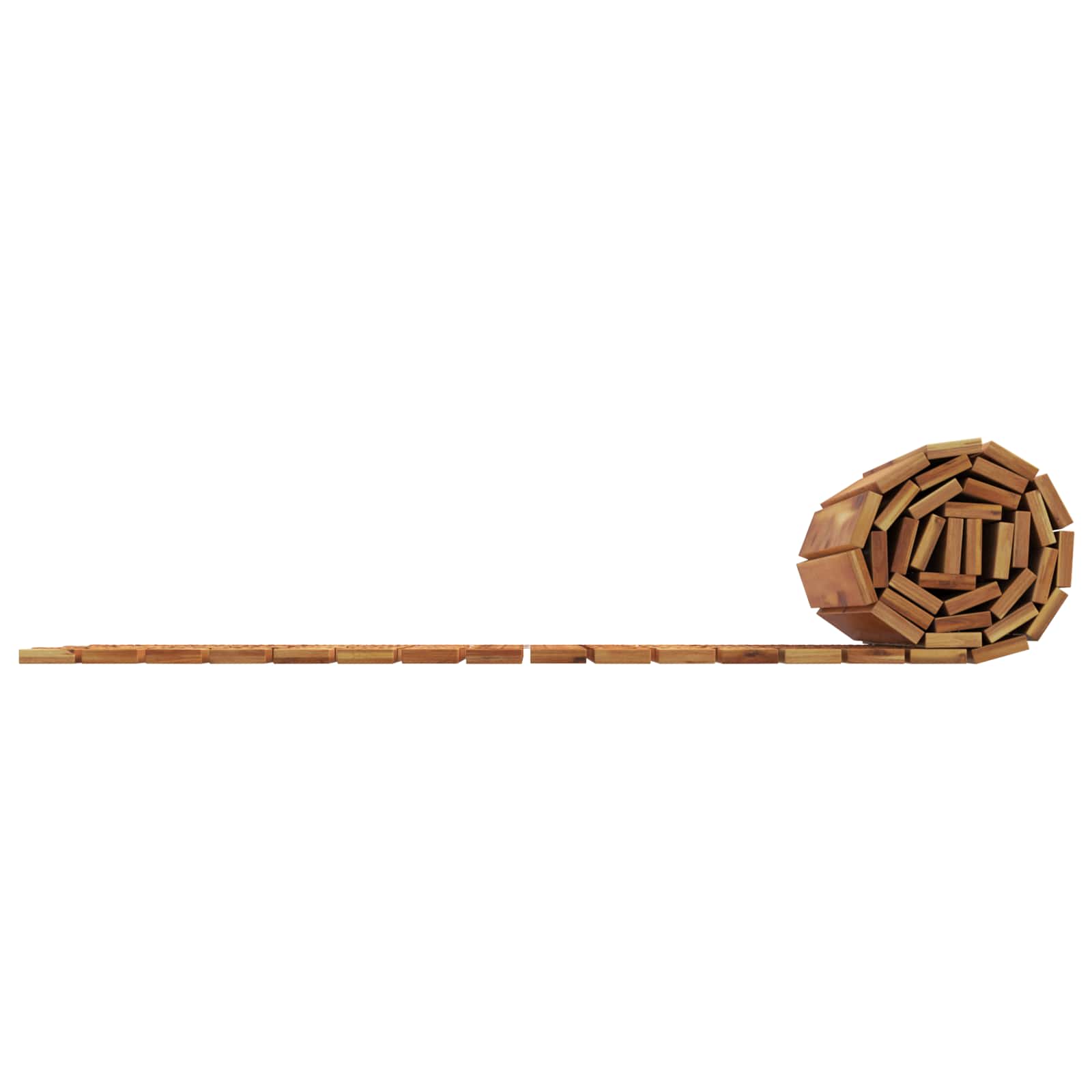 Tuinpad 3 st Naturel 200 x 50 cm Massief Acaciahout