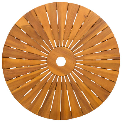 Vouw Tuin Tafel Naturel Ø60 x 75 cm Massief Acaciahout