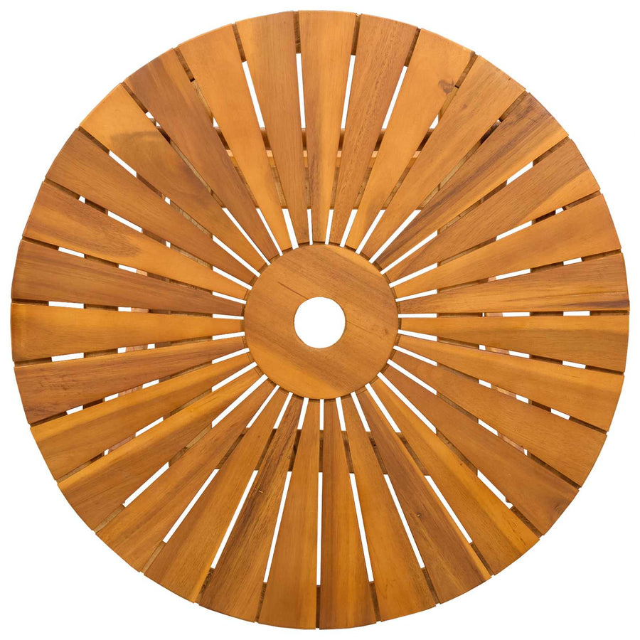Vouw Tuin Tafel Naturel Ø60 x 75 cm Massief Acaciahout