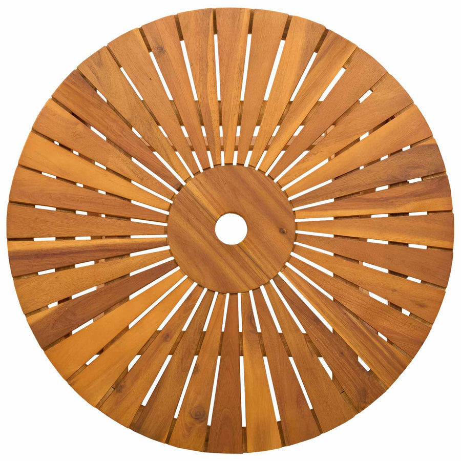 Vouw Tuin Tafel Naturel Ø70 x 75 cm Massief Acaciahout