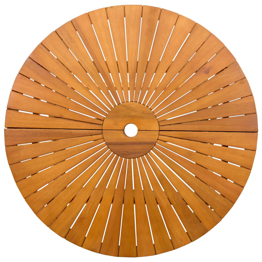 Inklapbare tuintafel Naturel Ø90 x 75 cm Massief Acaciahout