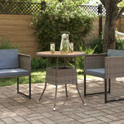 Eettafel 70x70x73 cm massief acaciahout grijs