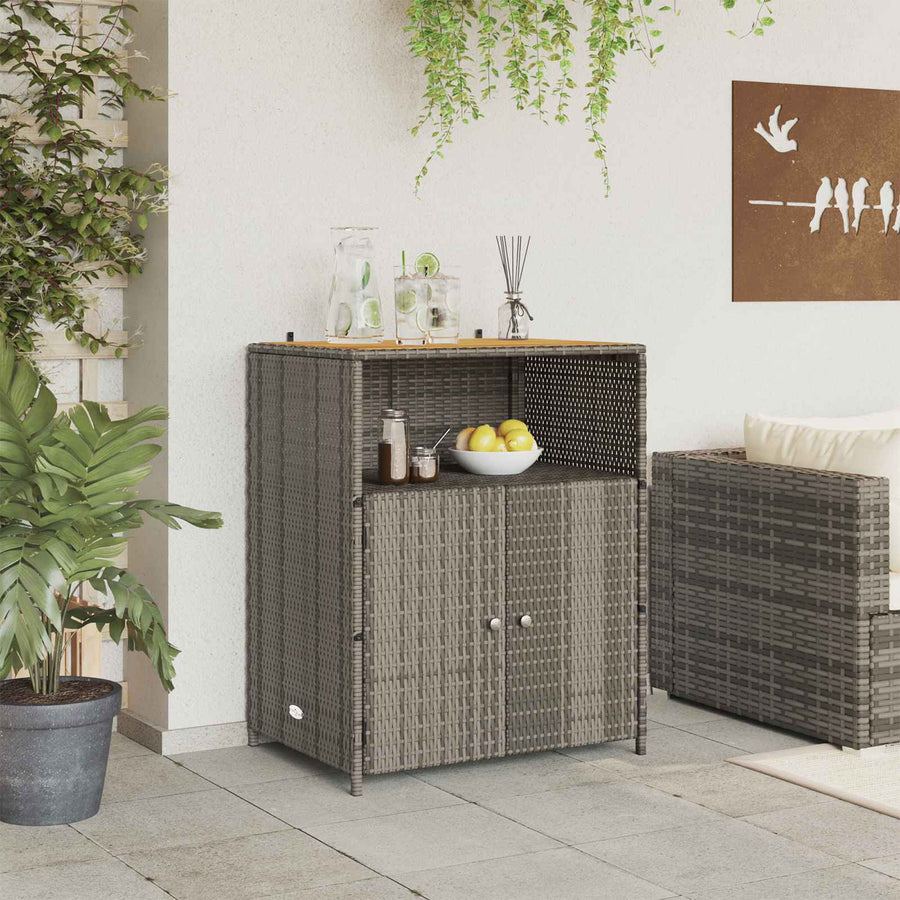 Kast met plank Grijs 70 x 50 x 87 cm Polyester en Roly Ratten